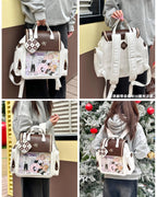 Kawaii Lolita Large-Capacity Ita Backpack with Mini Pocket and Grid Board - image 26
