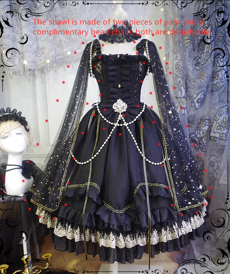 Fate Quartet Gothic Bridal Lolita JSK Dress - image 77
