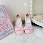 Dingbell Bunny - Sweet Lolita Round Toe Shoes, Cat Paw Heel - image 6