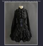 Night Traveler - Classic Gothic Lolita Dress with Stained Glass Window Print - image 22