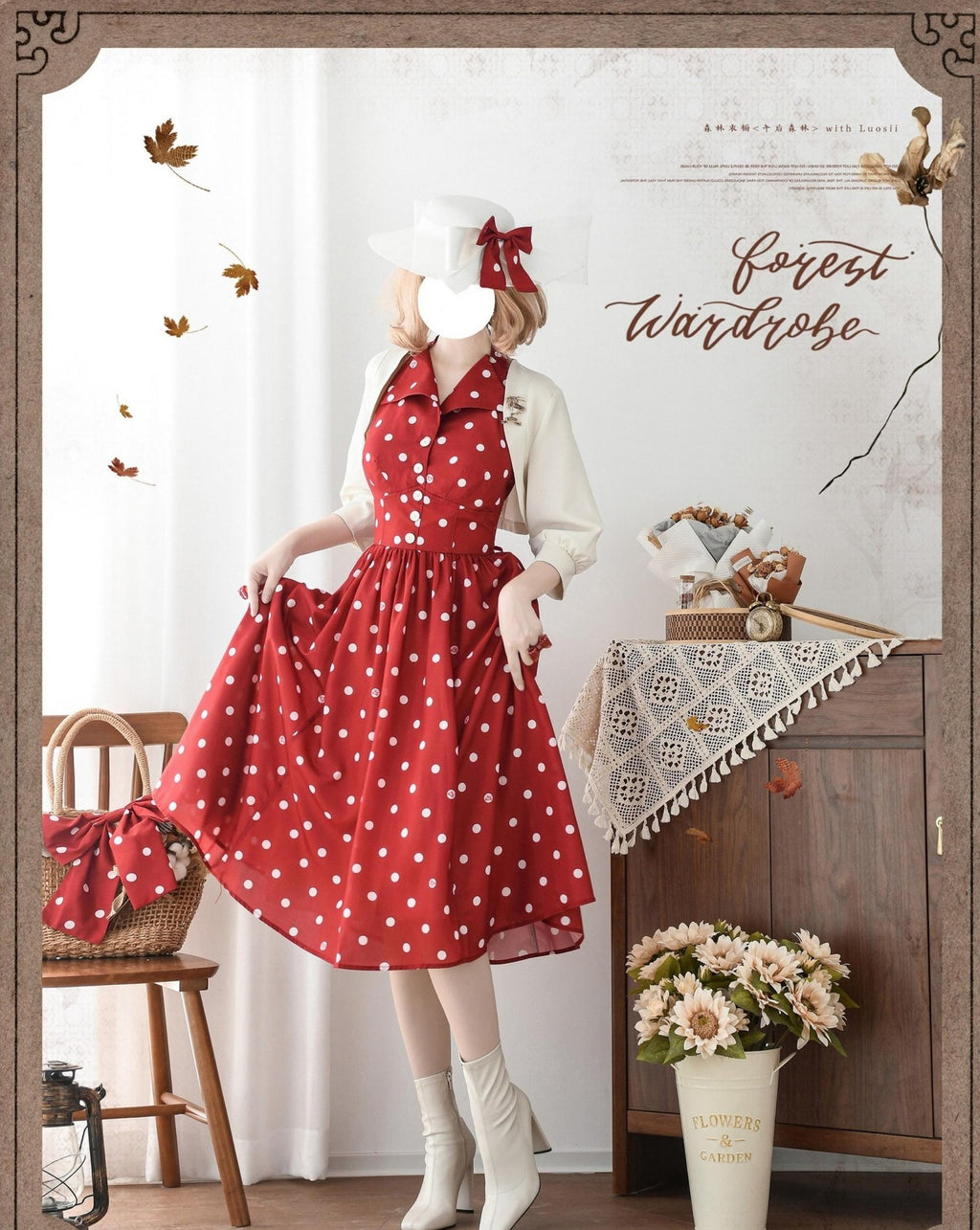 Afternoon Forest - Vintage Lolita Bolero for Summer Days - image 3
