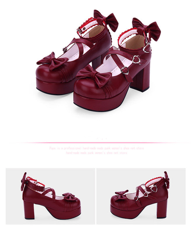 Sweet Lolita Heels Shoes Princess Tea Party Low Cut Shoes - image 23