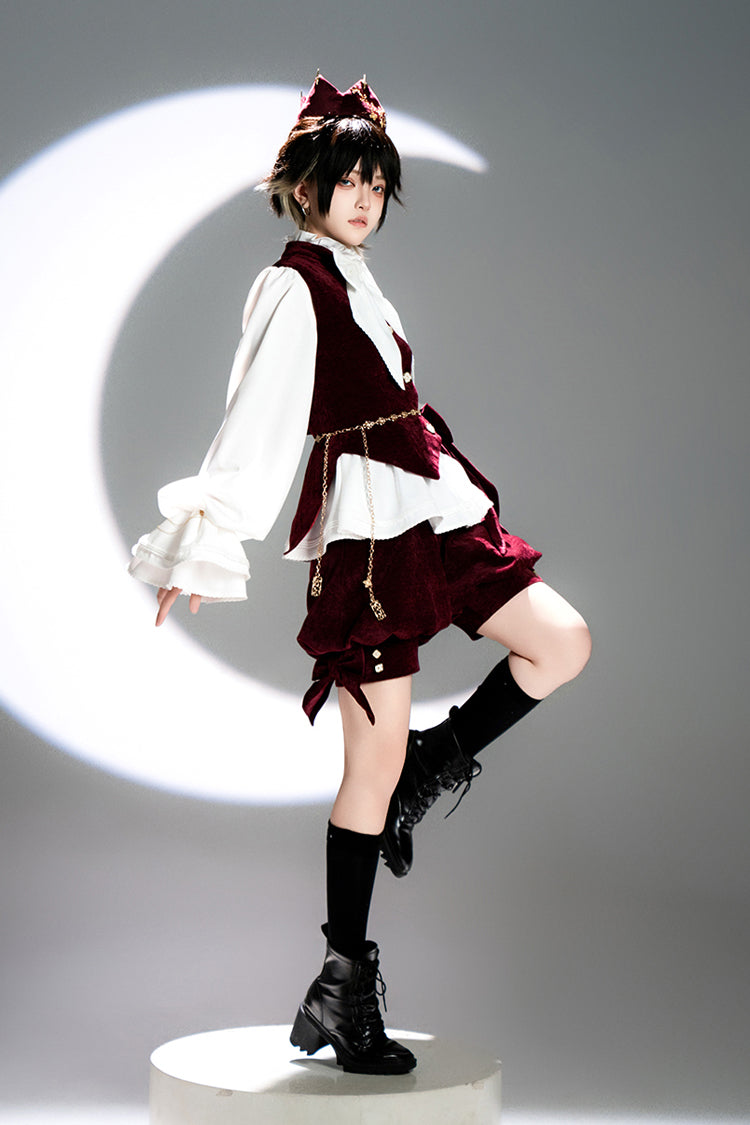 Red Rabbit Hunt Sweet Prince Ouji Lolita Vest - image 5