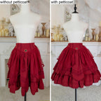 High-Volume White Puffy Lolita Petticoat, 17.7" (45 CM), Cotton Lining - image 11