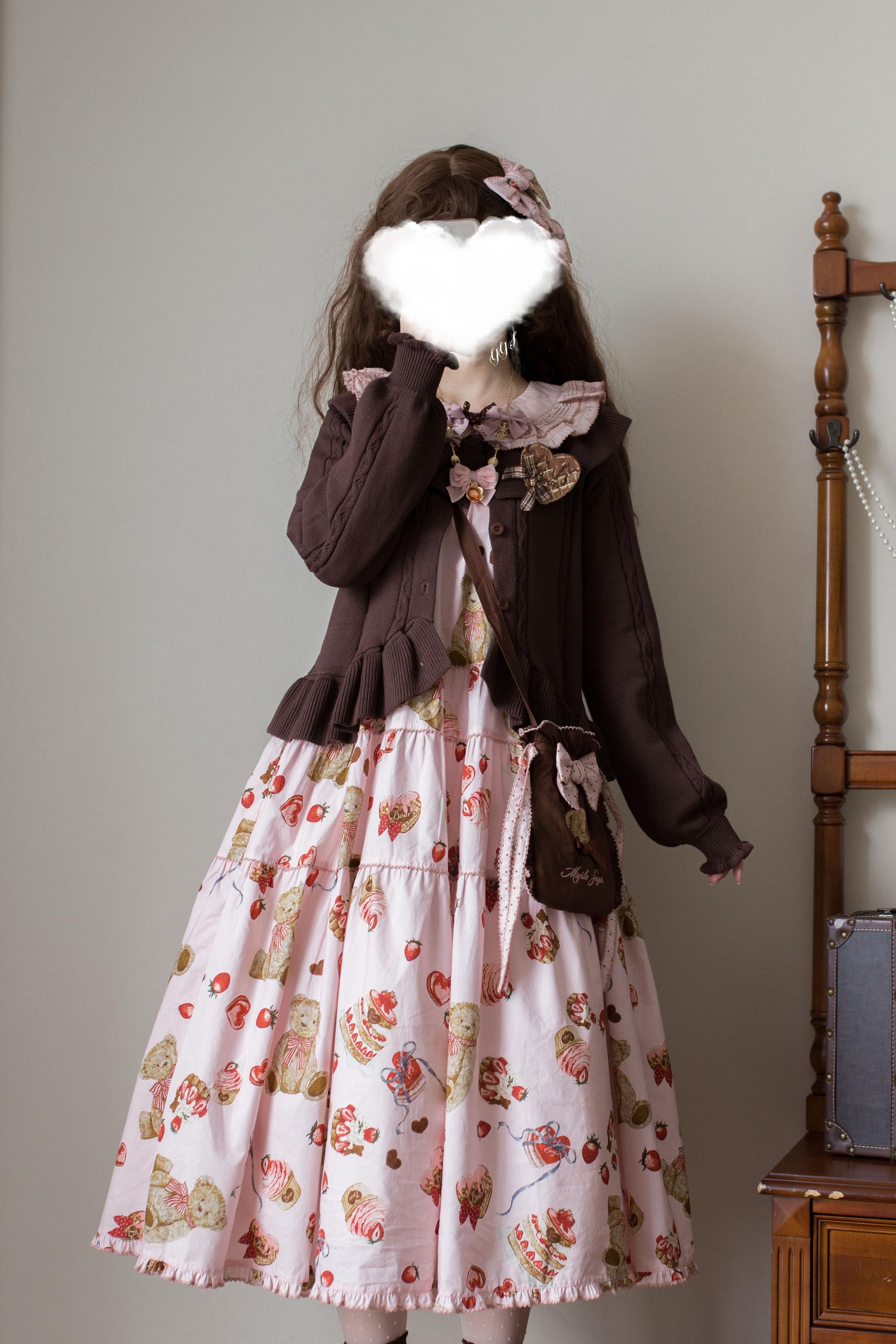 Hot Chocolate - Ruffled Lolita Cardigan - image 8