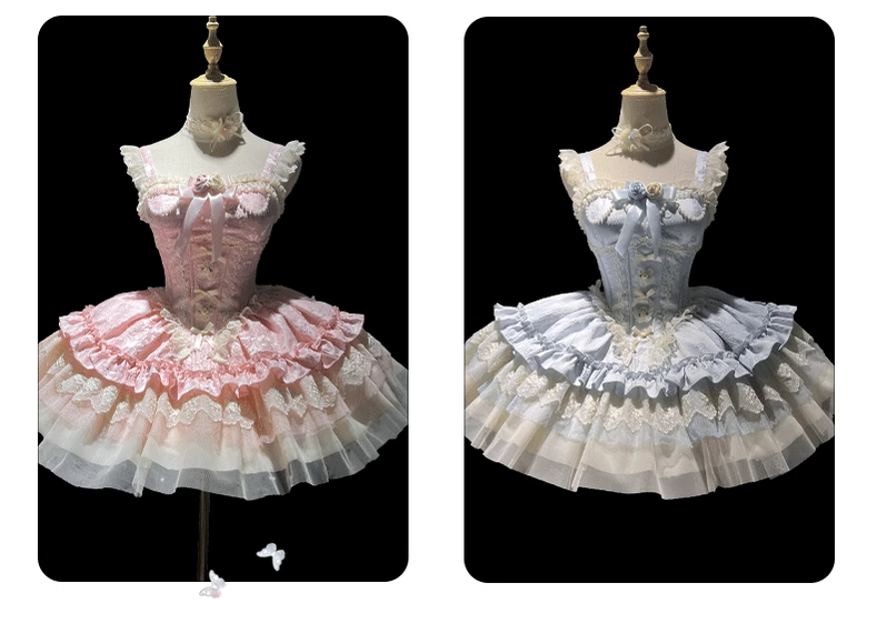 Fleeting Dreams - Ballet Sweet Lolita Mini JSK and Choker and Accessories - image 15