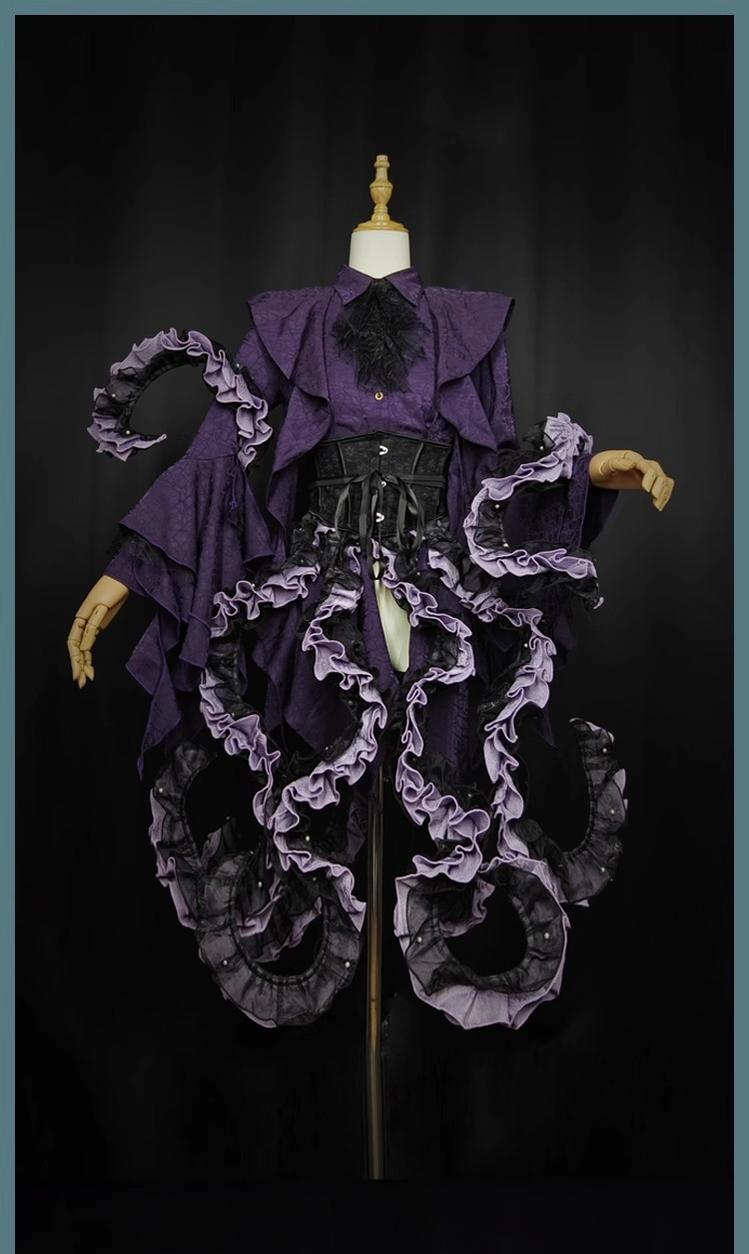 Eerie Devour Irregular-Hem Ouji Shirt - image 10