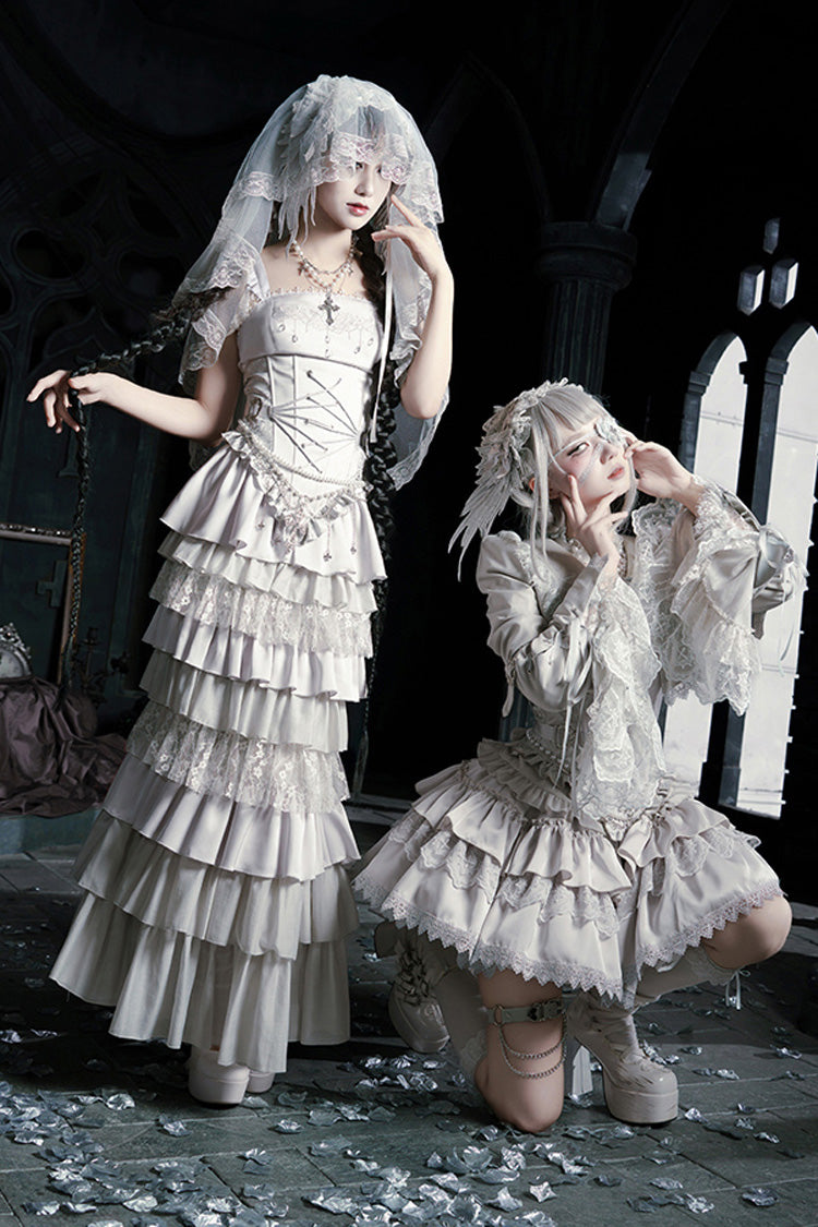 Bionic Doll - Gothic Lolita Fishtail Skirt & Corset Full Set - image 23