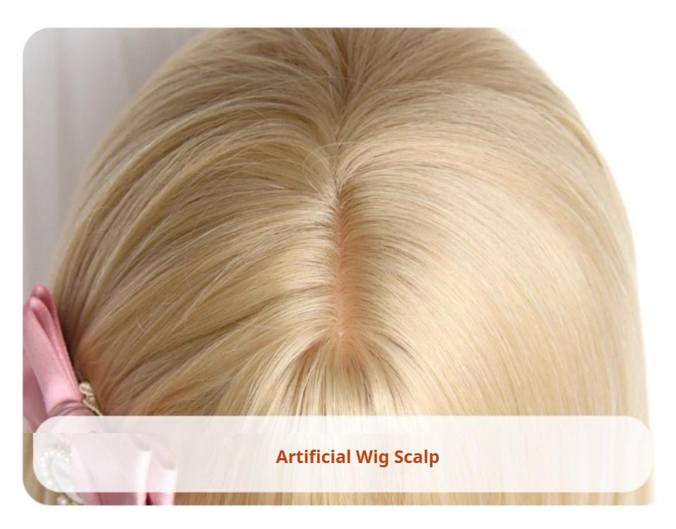55cm Blonde Curly Lolita Wig with Detachable Double Ponytails - image 8