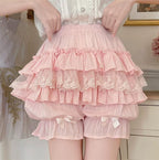 Sweet Lolita Cotton Bloomers, Ruffles and Bows - image 1