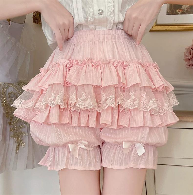 Sweet Lolita Cotton Bloomers, Ruffles and Bows - image 1