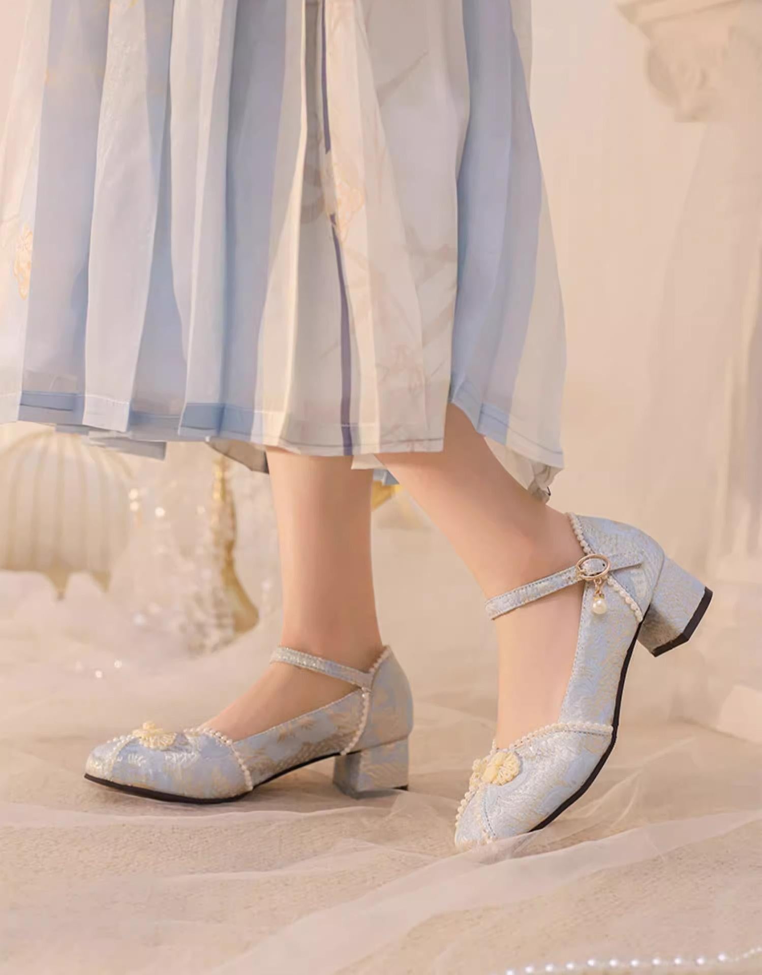Huaiyu Yana Han Lolita Chunky Heel Shoes - image 3