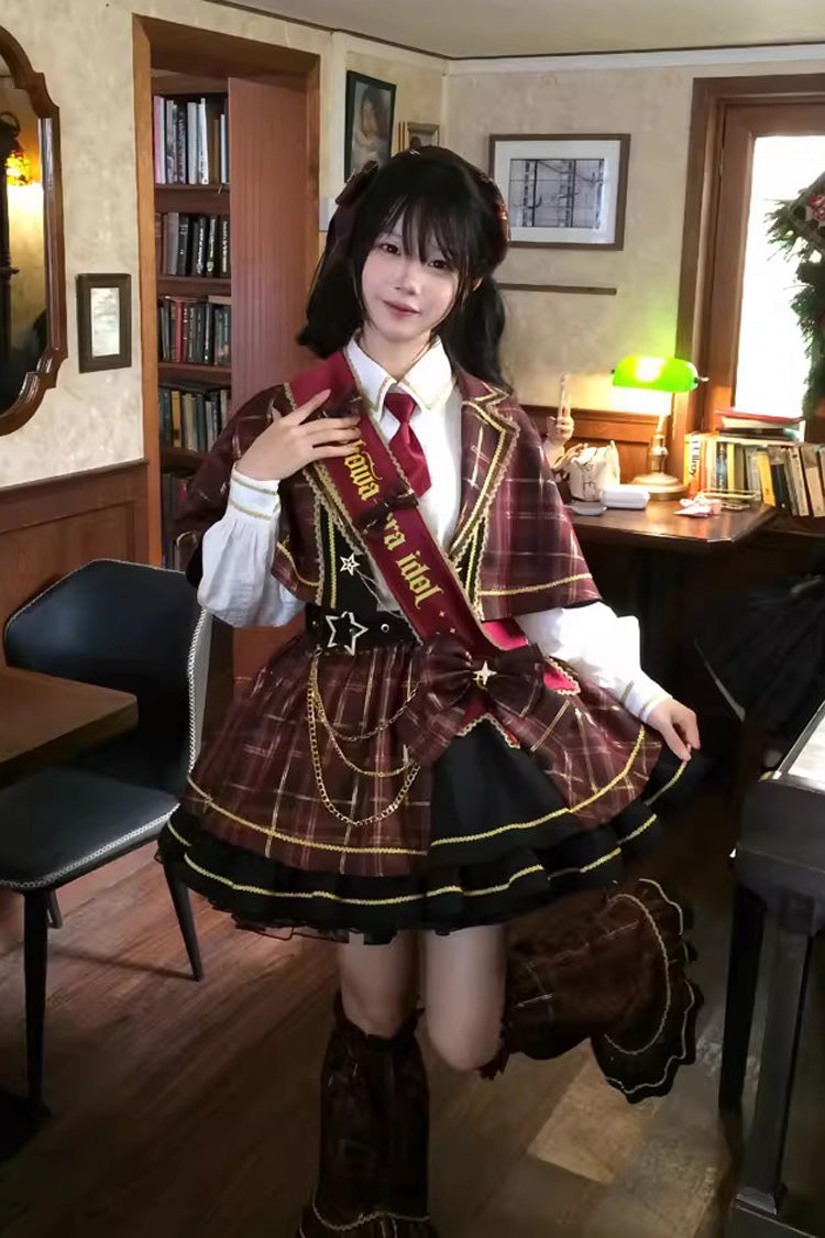 Shōwa Little Idol - Classic Lolita Top, Skirt & Cloak Set - image 6