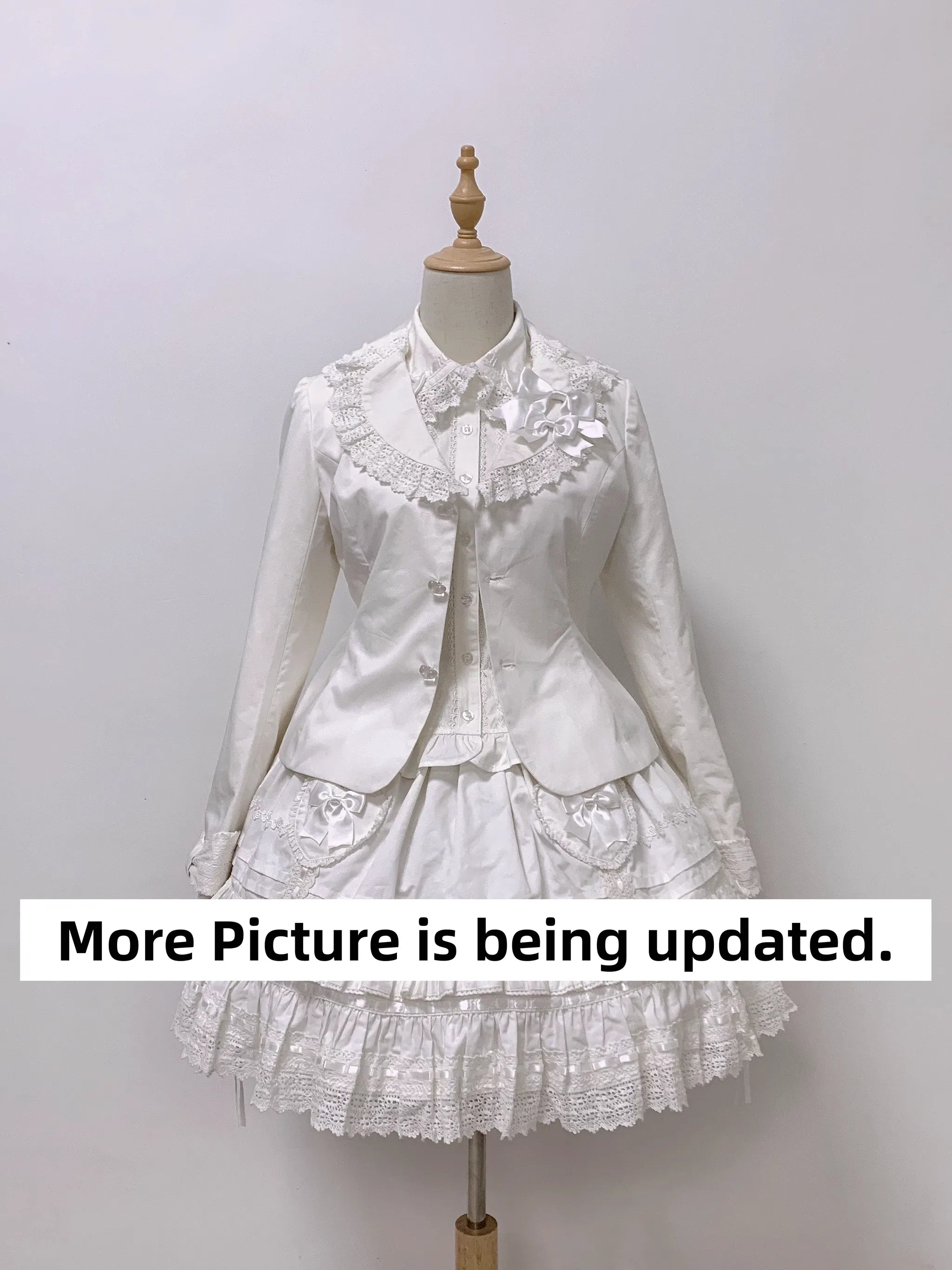 Bunny's Wish - Old School Lolita Coat, Flounce Hem Skirt - image 23