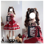 Retro Lolita Handbag PU Square Wedding Bag - image 12