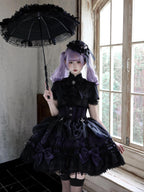 Spider Cross Knot Gothic Lolita Skirt and Blouse Set - image 20