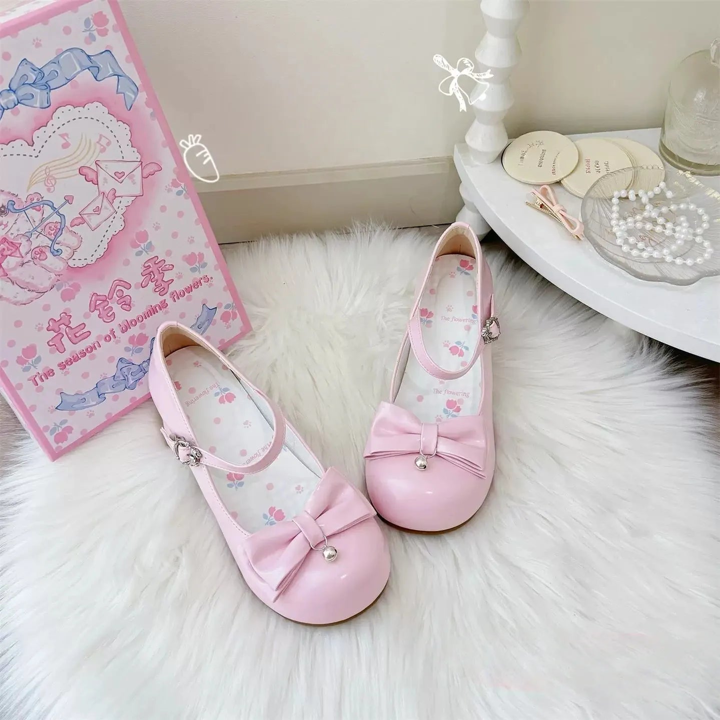 Dingbell Bunny - Sweet Lolita Round Toe Shoes, Cat Paw Heel - image 2