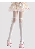 Lace-Splice Lolita Thigh-High Socks - image 7