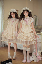 Lily's Dream - Apricot Sweet Lolita Dress, Short and Long Versions - image 3