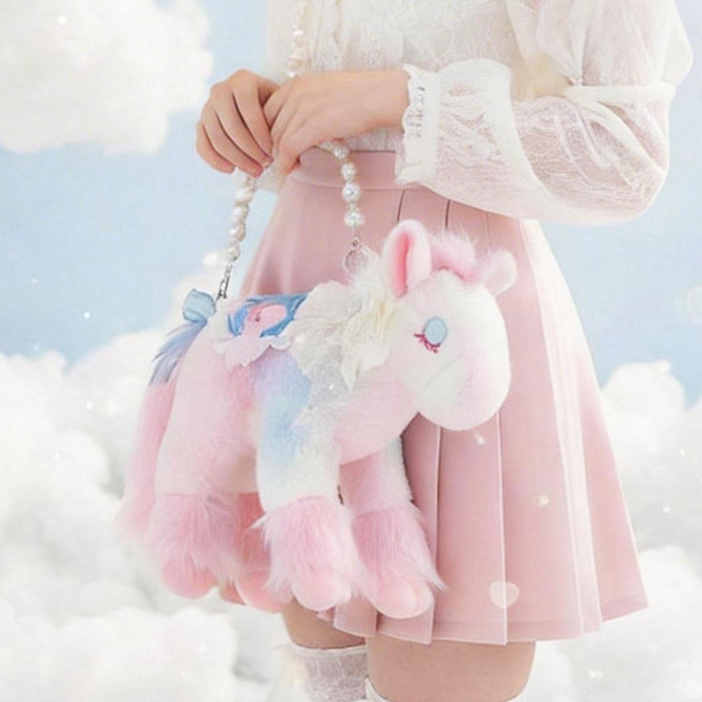 Marshmallow Pony Nini - Plush Crossbody Bag Gift Box Set - image 7
