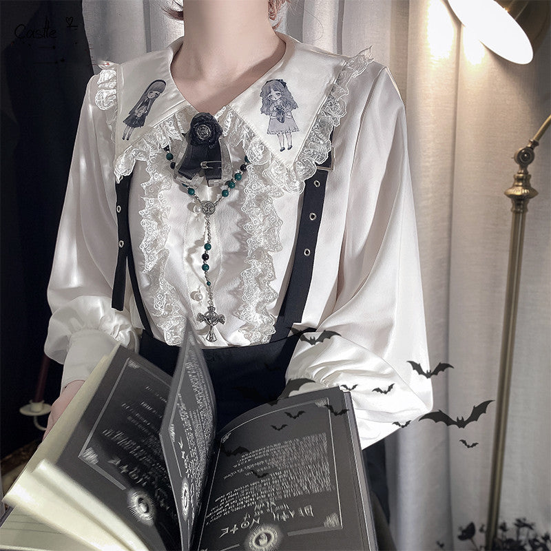 Corroding the Heart - Ouji Lolita Shirt Suspenders Shorts Collection - image 16