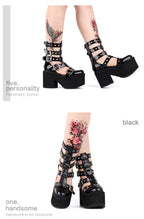 Gothic Lolita Punk Platform Boots Sandals - image 10