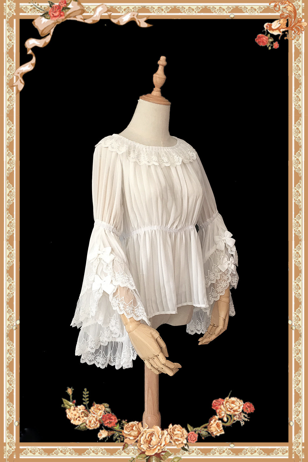 Party in Fairy Tale Town - Princess Sleeves Lolita Blouse - image 4