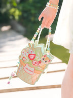 Double-Sided Ice Cream Embroidery Lolita Crossbody Bag - image 3