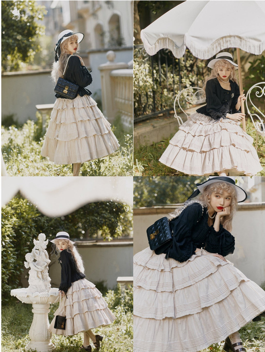 Heidi Cotton Lolita Tiered SK Skirt - image 17