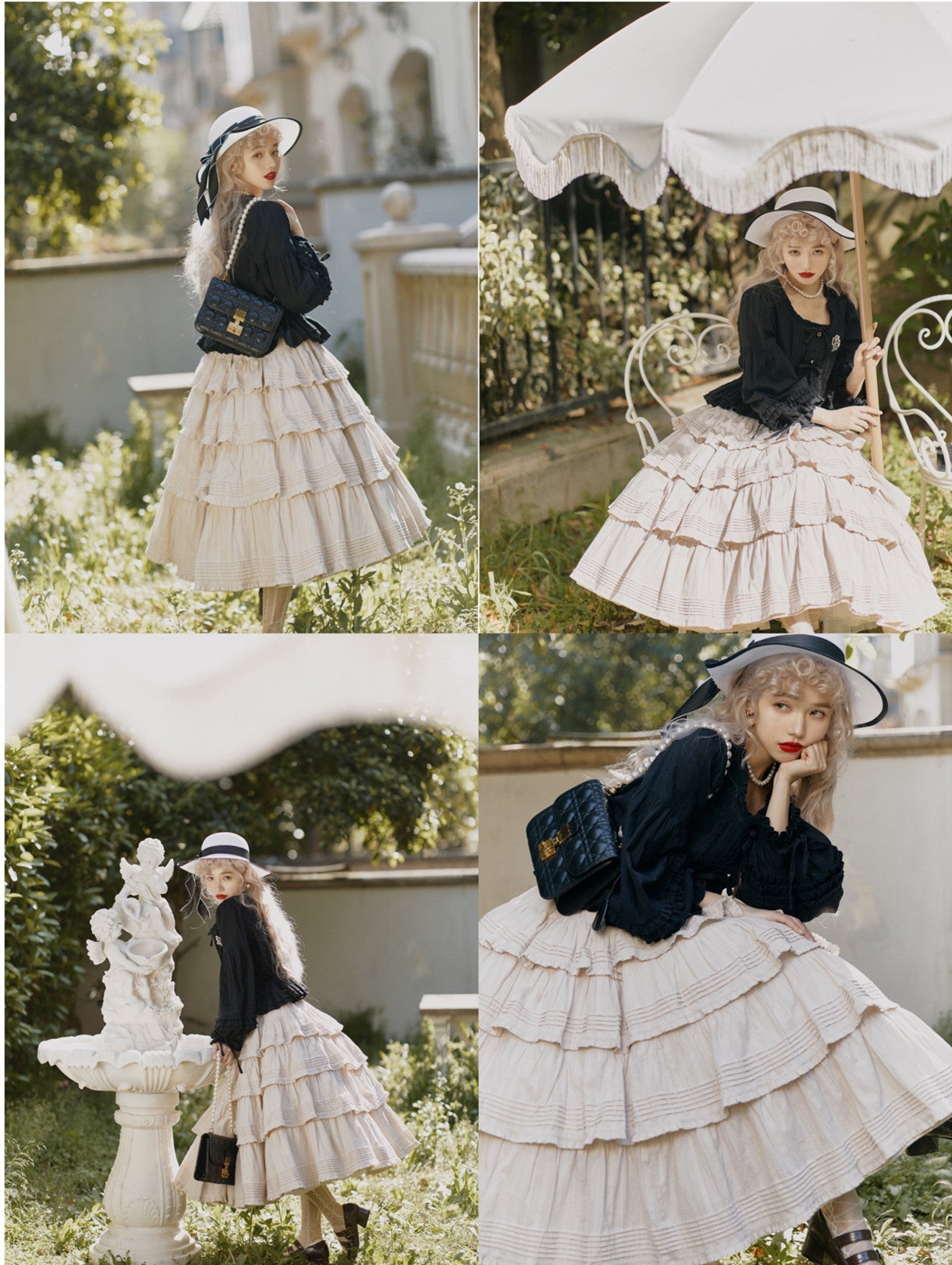 Heidi Cotton Lolita Tiered SK Skirt - image 17