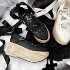 Puppet Lullaby - Gothic Cross Rocking Horse Platform Shoes - image 12