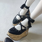 Puppet Lullaby - Gothic Cross Rocking Horse Platform Shoes - image 10