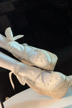 Puppet Lullaby - Gothic Cross Rocking Horse Platform Shoes - image 9