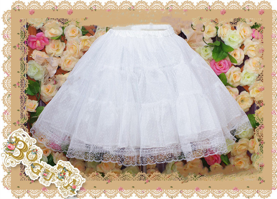 A-Line Casual Lolita Petticoat, Three-Layers, Different Length - image 3