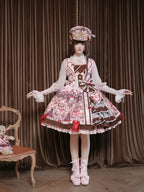 Royal Princess Chocolate Sweet Military Lolita JSK and Accessories - image 8