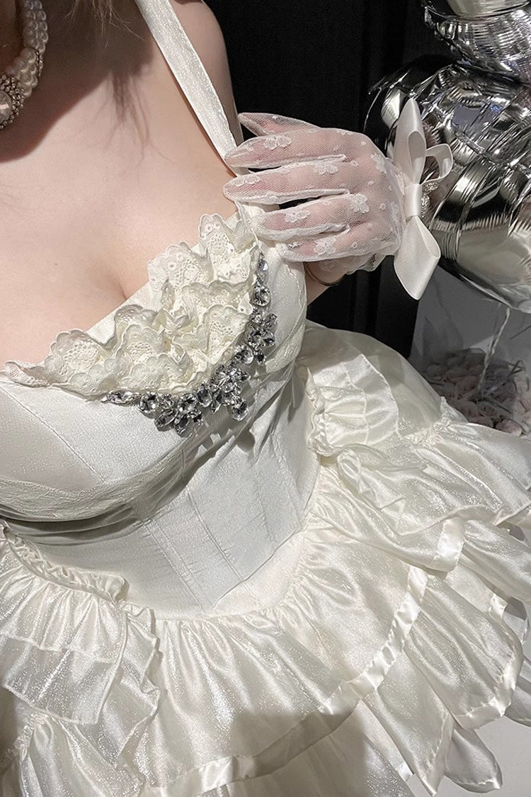 White Triple-Layered Sweet Princess Lolita JSK - image 7