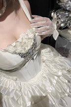 White Triple-Layered Sweet Princess Lolita JSK - image 7