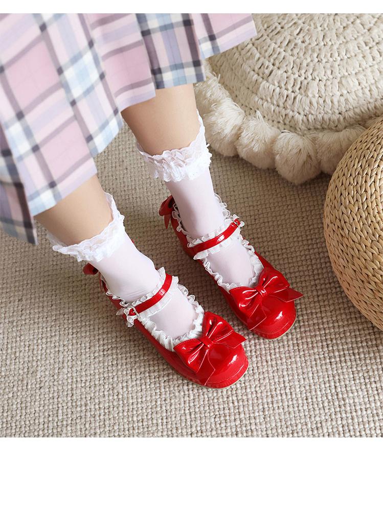 Rainbow Yana - Sweet Lolita Shoes, Lace & Bow Design - image 17