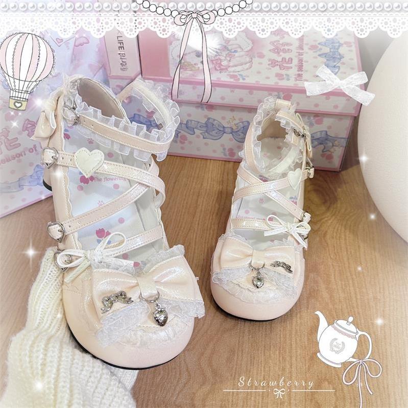 Showa Dreamland - Sweet Lolita Heels, Cute Claw-Shaped Heels - image 5