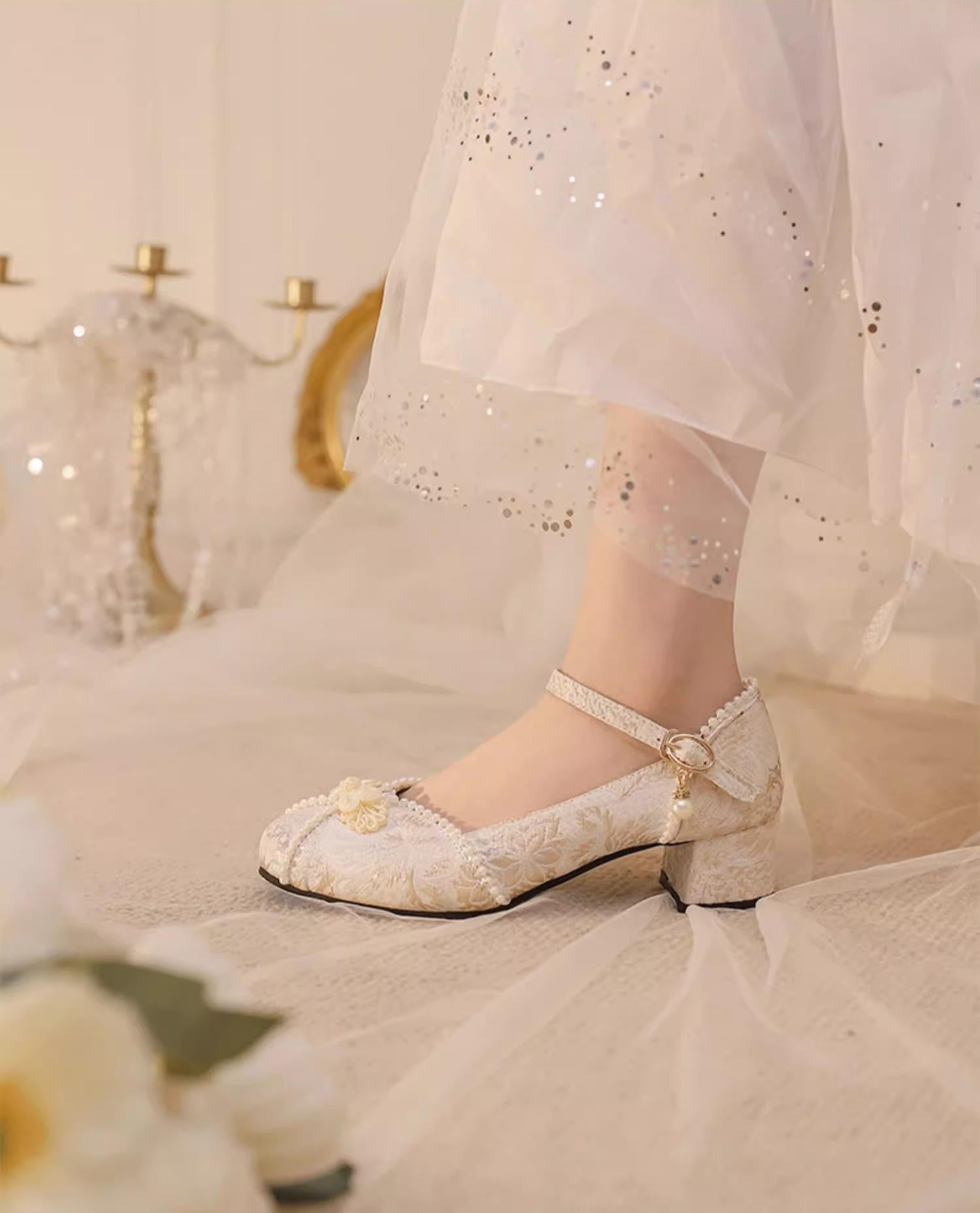 Huaiyu Yana Han Lolita Chunky Heel Shoes - image 10