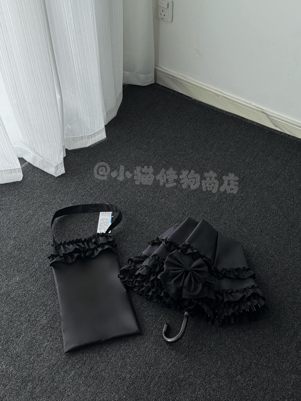 Raven and Lace Classic Lolita Foldable Ruffle Parasol - image 37