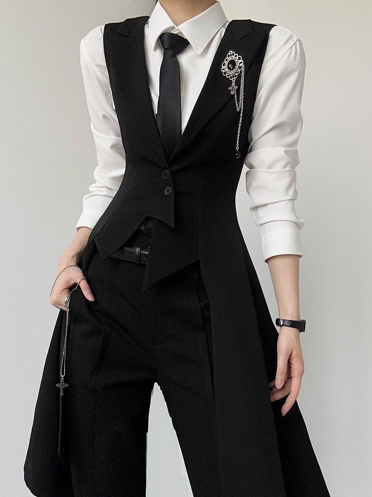 ASAE Black Ouji Tailcoat Vest - image 12