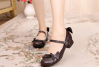Stand Still and Don't Fly - Daily Sweet Lolita Round Toe Handmade Shoes - image 3