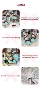 Lady Tea Party - Elegant Lolita Heel Shoes - Macaron Color - image 8