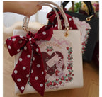 Retro Lolita Handbag PU Square Wedding Bag - image 24