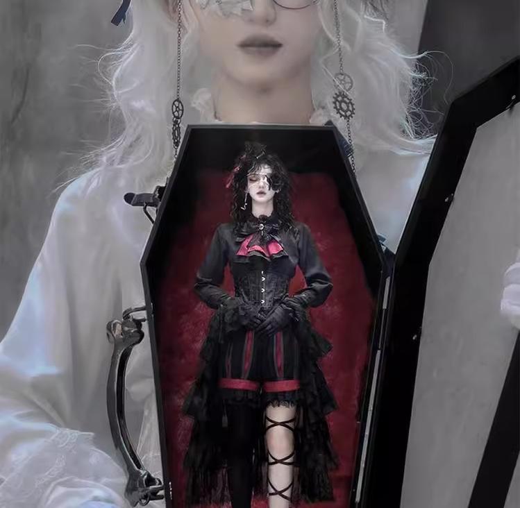Coffin of Pilgrimage - Medieval European Ouji Lolita Shirt & Pants Suit - image 20