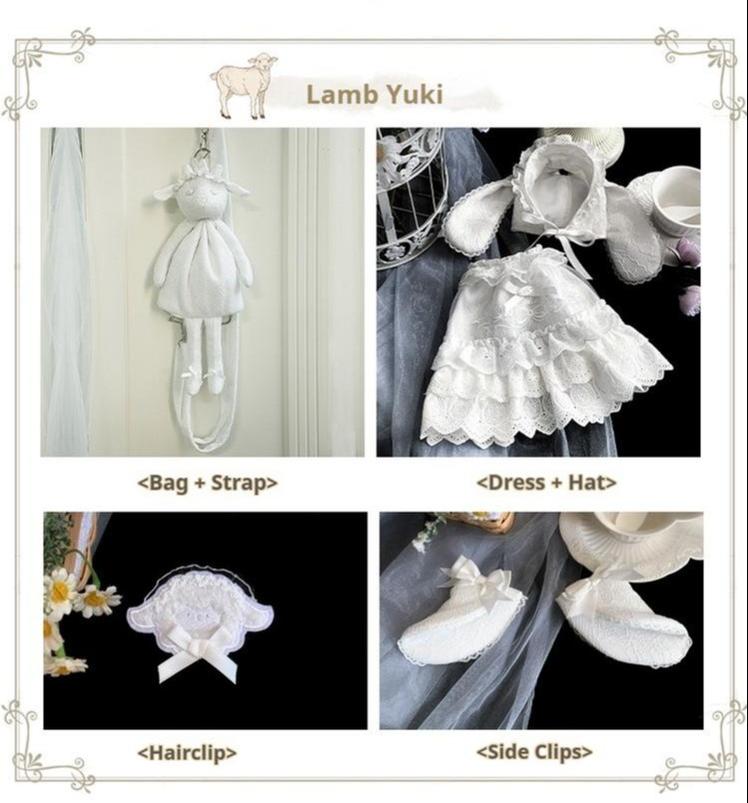 Puppet Box - Kawaii Lolita Bag Lamb Kitten Detachable Bag Dress Hat and Accessories - image 33