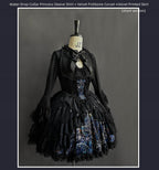 Night Traveler - Classic Gothic Lolita Dress with Stained Glass Window Print - image 16