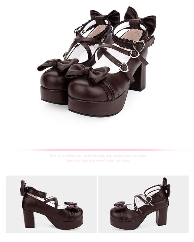 Sweet Lolita Heels Shoes Princess Tea Party Low Cut Shoes - image 20