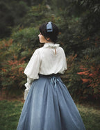 Misty Forest Elegant Vintage Lolita Fishbone Long Skirt and Vest - image 9